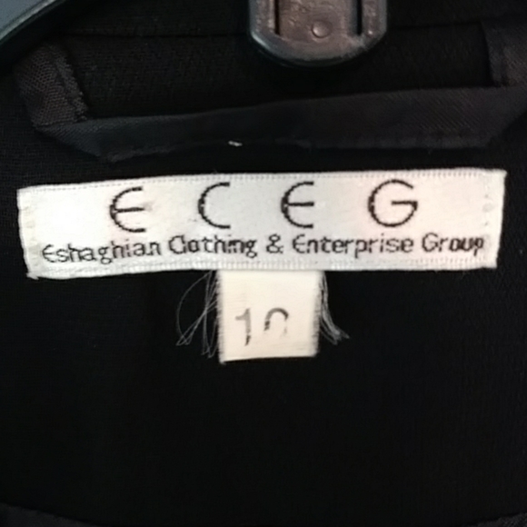 ECEG Womens Black Blazer Button Front Blazer - Picture 4 of 6